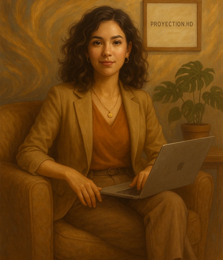 Proyectora con el centro ego sin definir: diseño humano 