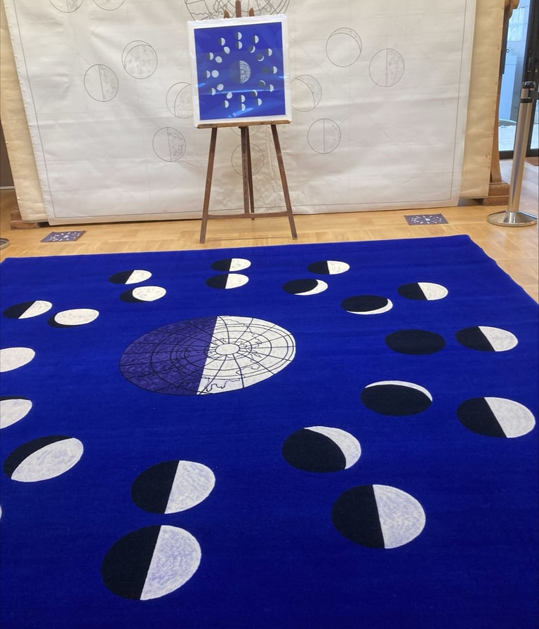 A more modern carpet/The phases of the moon