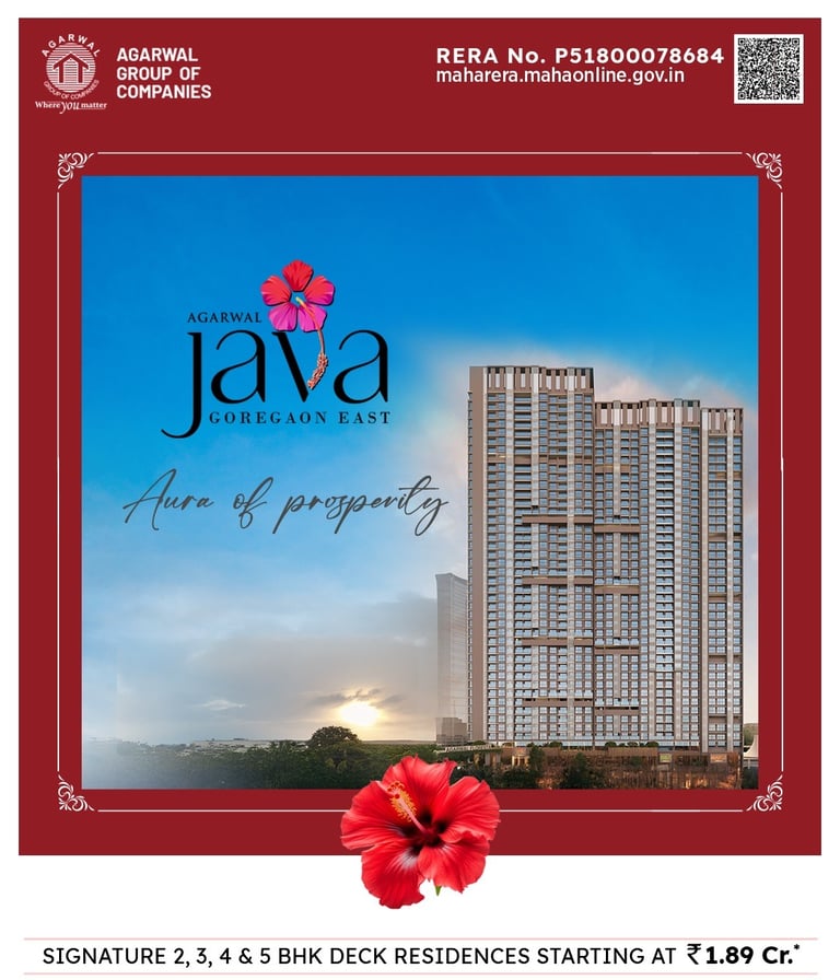 AGARWAL JAVA, AGARWAL FLORESTA JAVA, MALAD EAST, GOREGAON EAST, UPPER GOVIND NAGAR