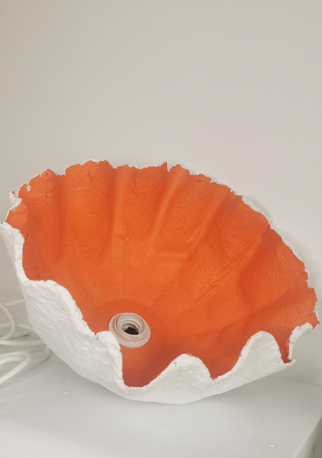 luminaire fait main en papier mâché