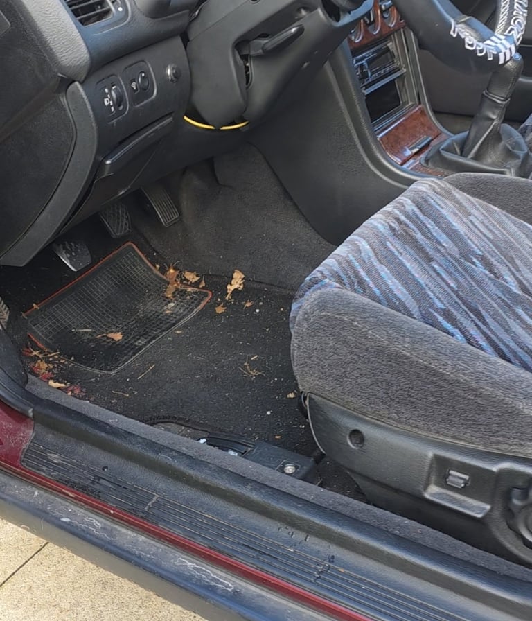 Avant nettoyage intérieur Honda