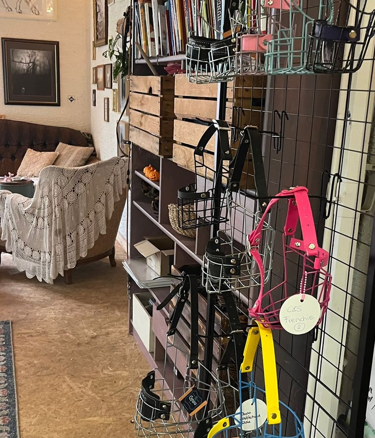 Maulkörbe in verschiedenen Farben, Maulkorb in Pink Französische Bulldogge, Hundeschule