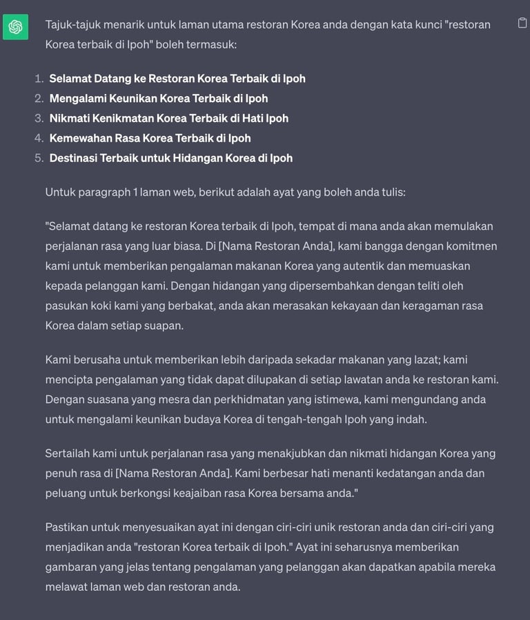 Chatgpt untuk pemasaran