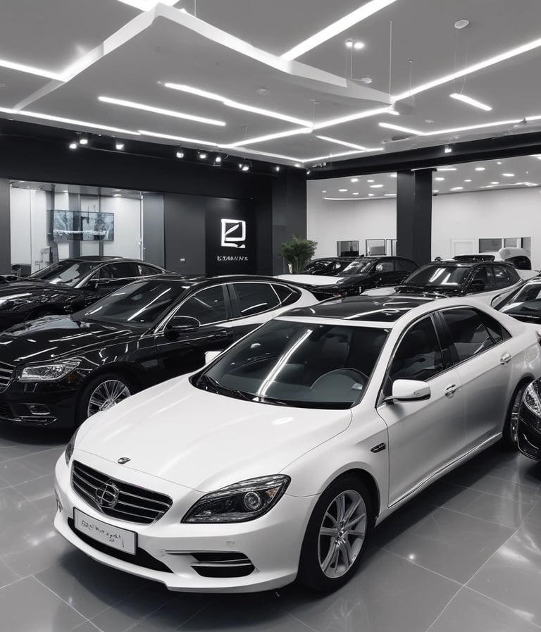 blue and white striped round textile