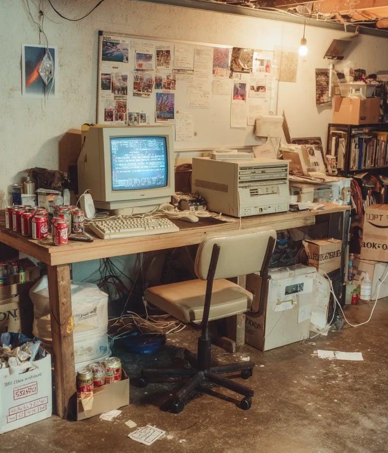 Bellevue Garage, Washington, July 5th 1994: Founding Moment