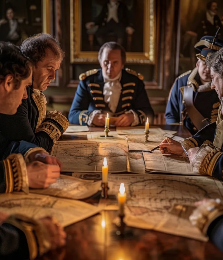 British-American Negotiation Table, London, 1818 