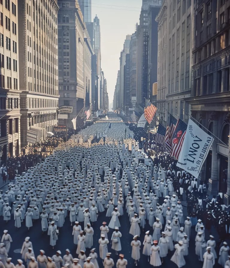 20,000 Women Take to the Streets for Suffrage in New York