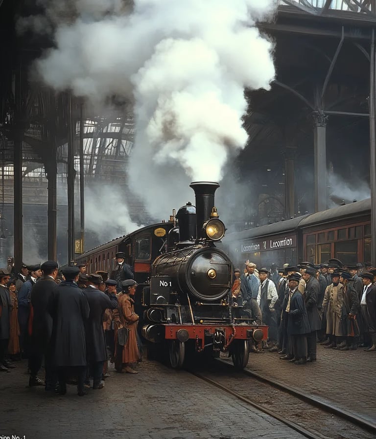 George_Stephenson_Standing_Beside_Locomotion_No._1