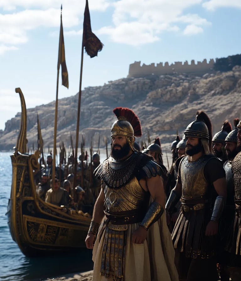 the_Egyptian_coastline_in_48_BC_with_Pompey