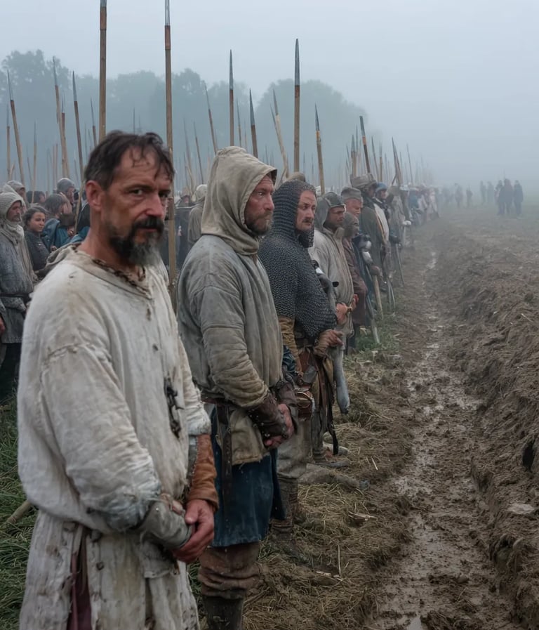 Kortrijk Fields, Flanders, July 11, 1302: Militia Muster