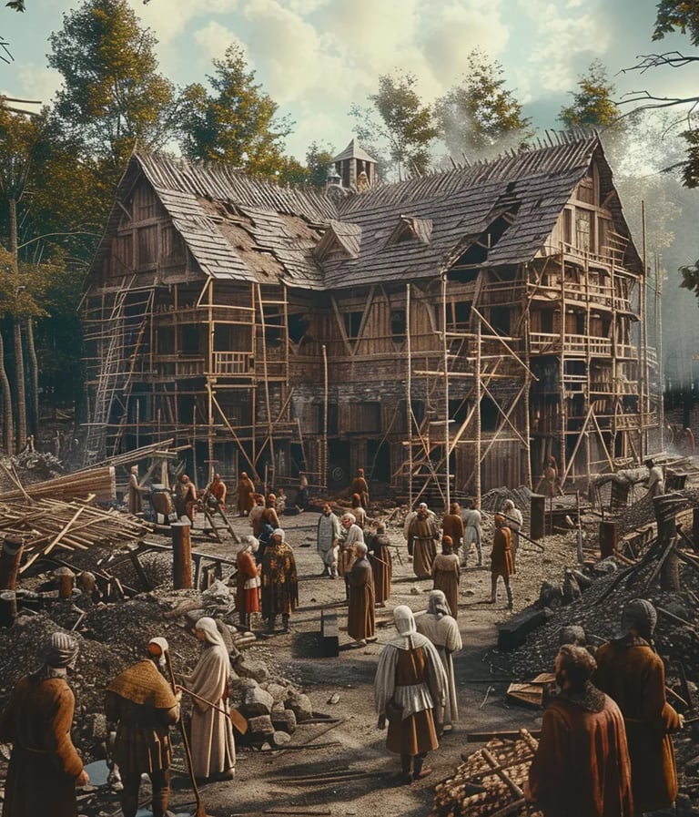 construction of Hôtel-Dieu, the first lay hospital in North America