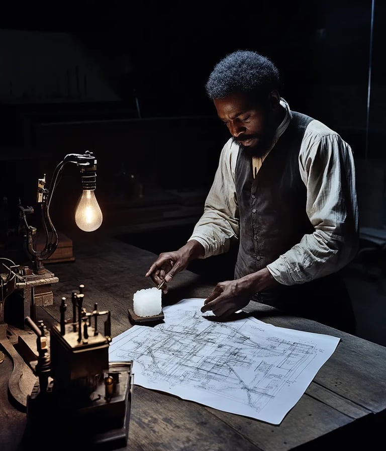 Thomas Elkins standing in his workshop