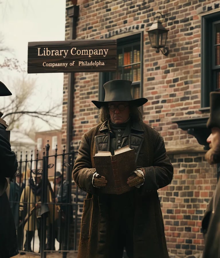 Benjamin Franklin Establishes America’s First Lending Library