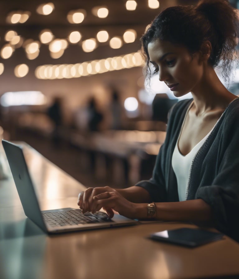 a man using a laptop