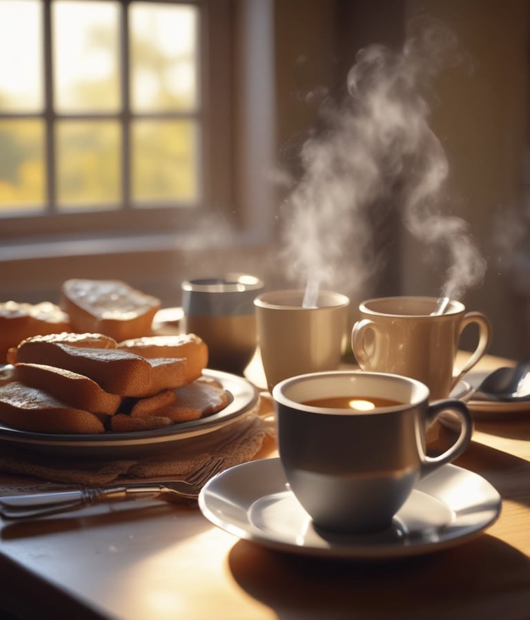 A vibrant close-up of a Hmong-inspired patterned tote bag resting on a wooden table.