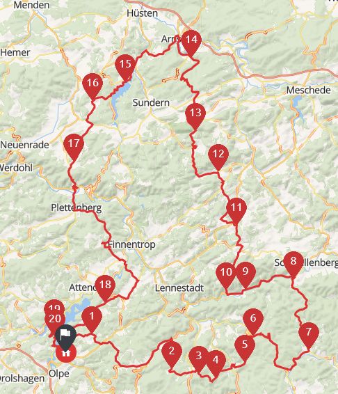 Motorradtour Sauerland geführte Siegerland Tourguide Biggesee Sorpesee Biggetalsperre