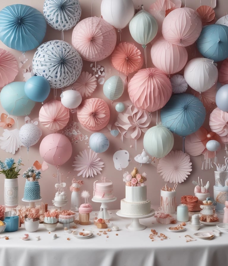 Colorful assortment of toys and party supplies displayed on shelves in a wholesale store.