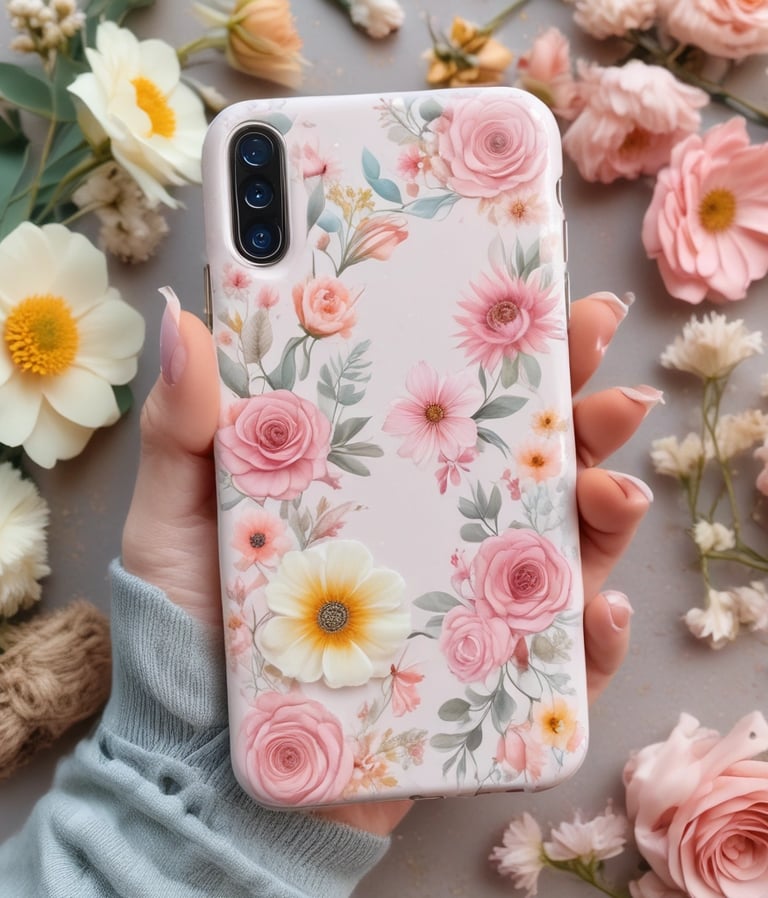 Close-up of a sleek black phone case with a matte finish on a wooden table.