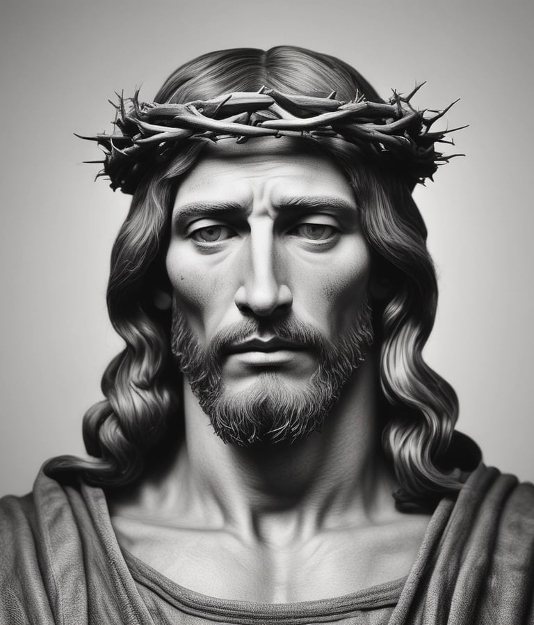 A vibrant guitar resting against a wooden cross, bathed in warm sunlight.