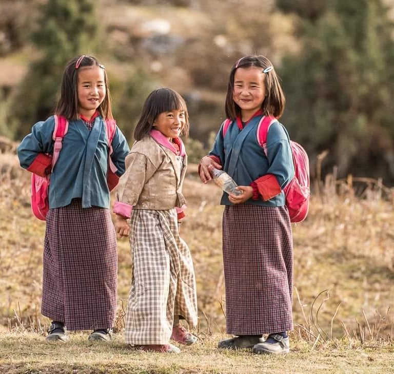 Bhutanese_School_Going_Children_at_Pjobjikha_Valley_Western_Bhutan