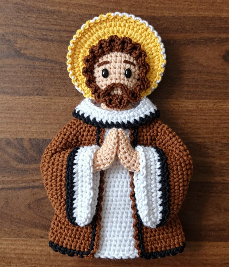 Close-up of a handcrafted rosary made with natural stones and wooden beads.