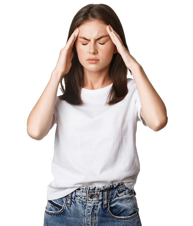 Professional dealing with work stress