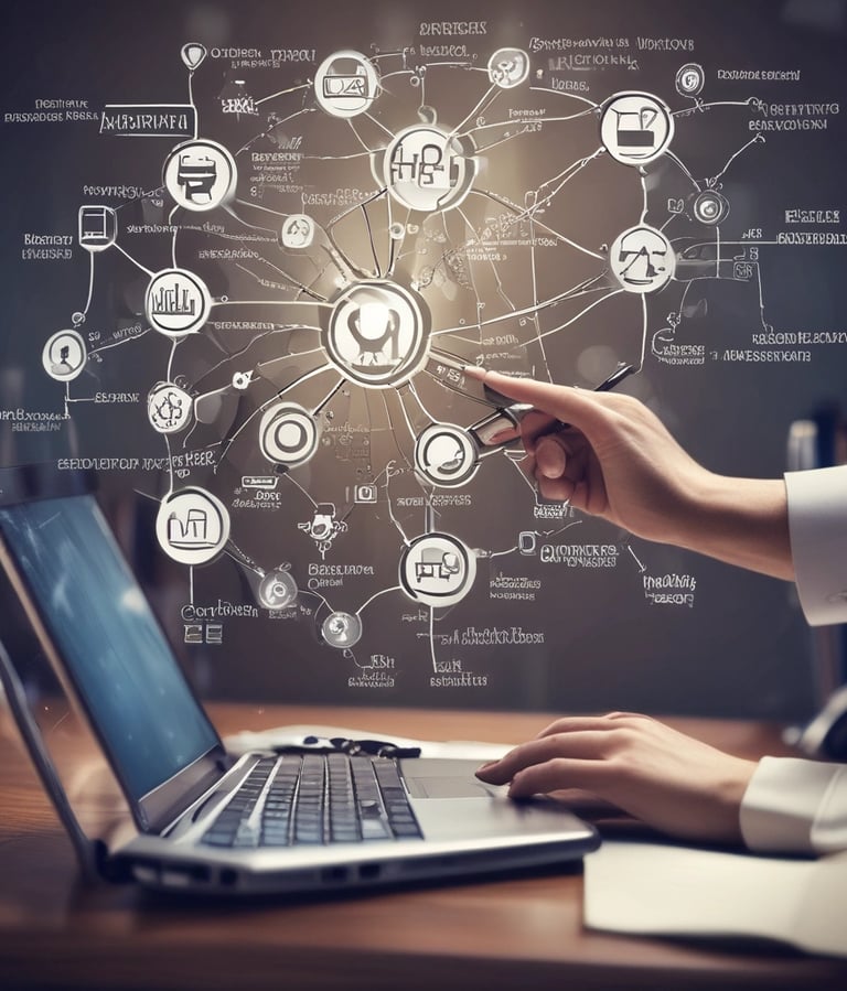 blue and white striped round textile