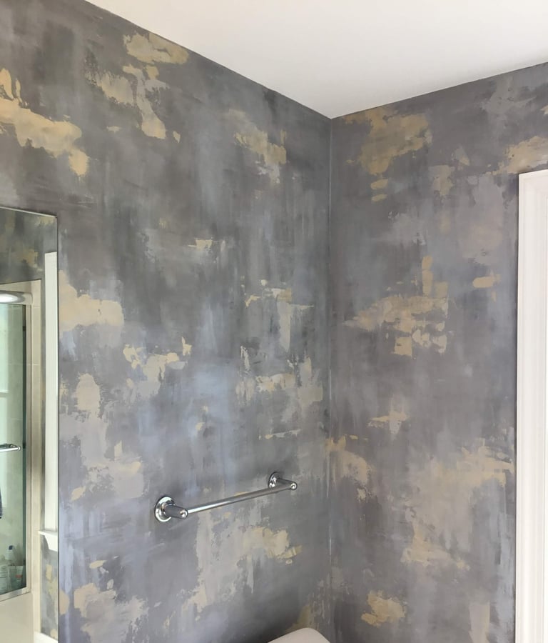 metallic plaster wall finish by Marcine in Somerset County, NJ