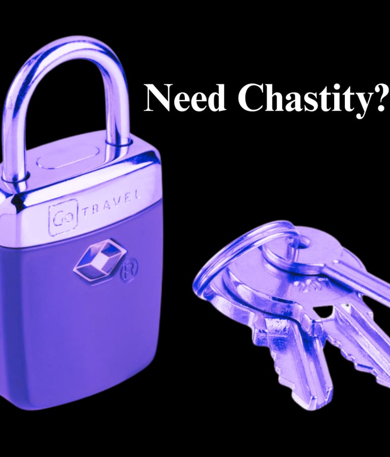 a padlocked  and set of keys