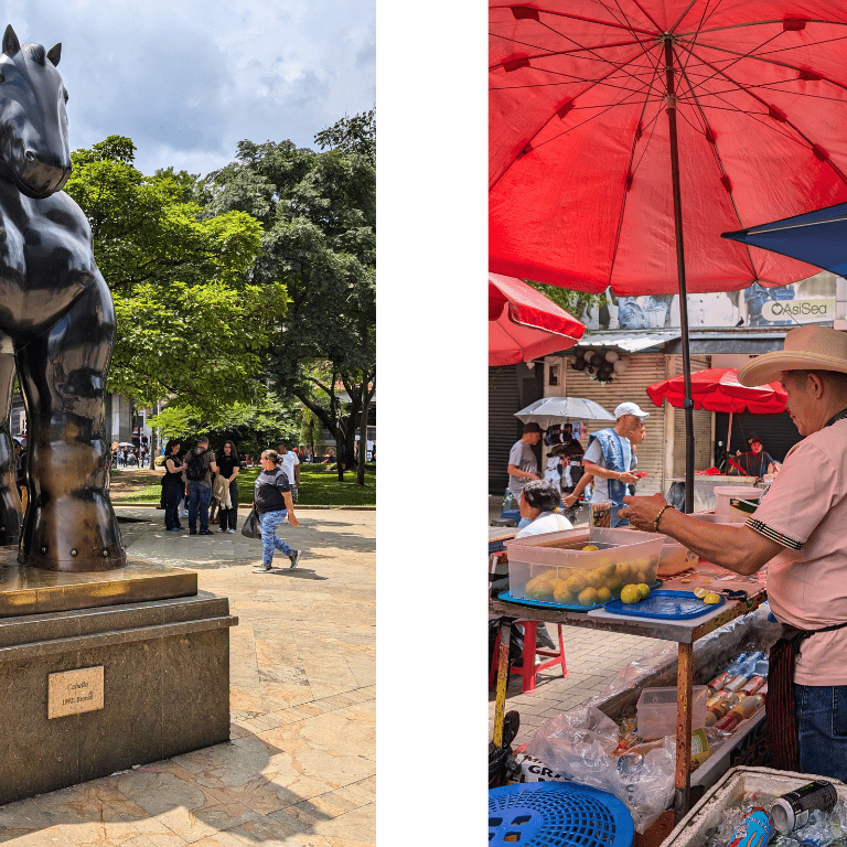 visite guidée plaza botero centro medellin