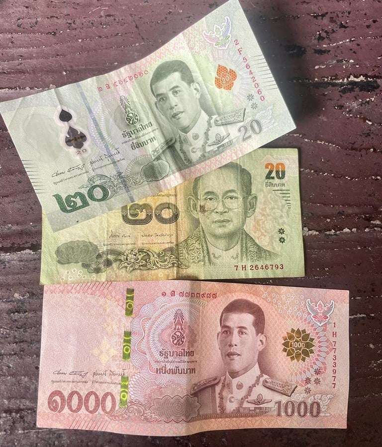 Tajskie bahty, waluta Tajlandii