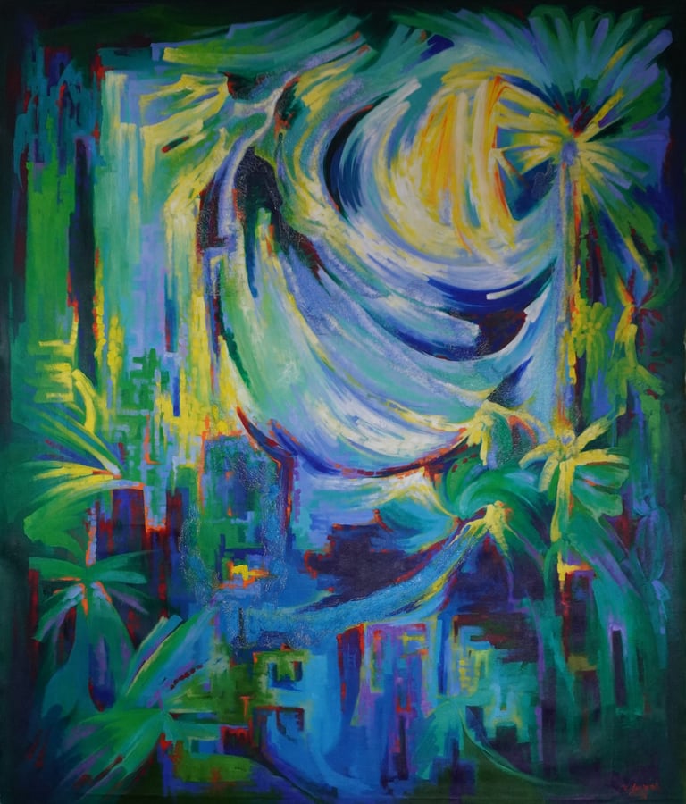 "Hope" draws its inspiration from nature and the invisible forces that inhabit it, 