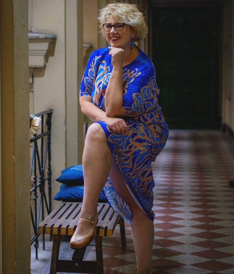 elegáns balerina széles láb