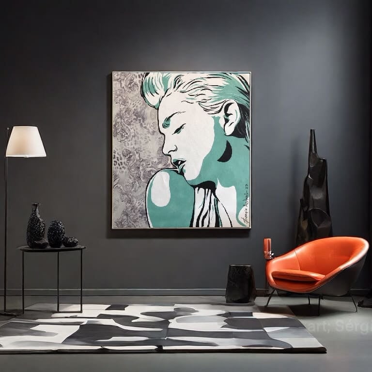 Obra de arte em Pop-Art: Uma fusão de cor e criatividade