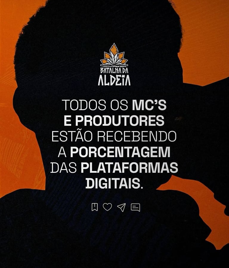 MCs da Batalha da Aldeia em edição disponibilizada no Spotify