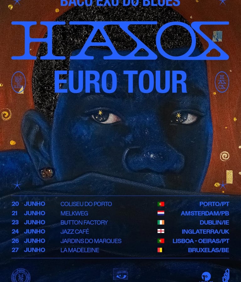 Baco Exu do Blues anuncia turne HASOS com shows pela Europa em 2026