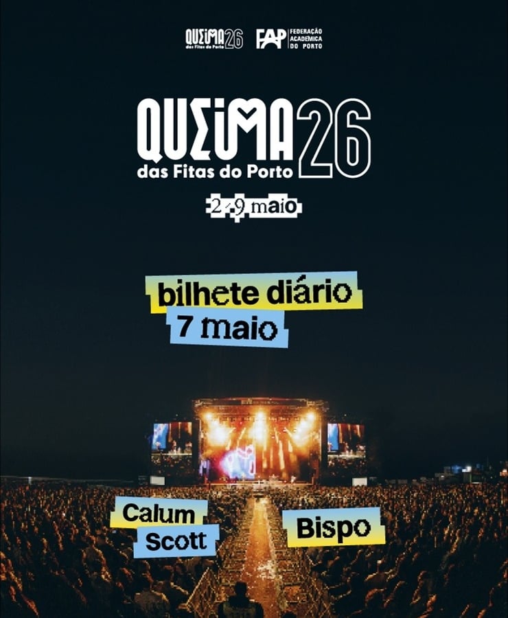 Bispo em show ao vivo na Queima das Fitas do Porto
