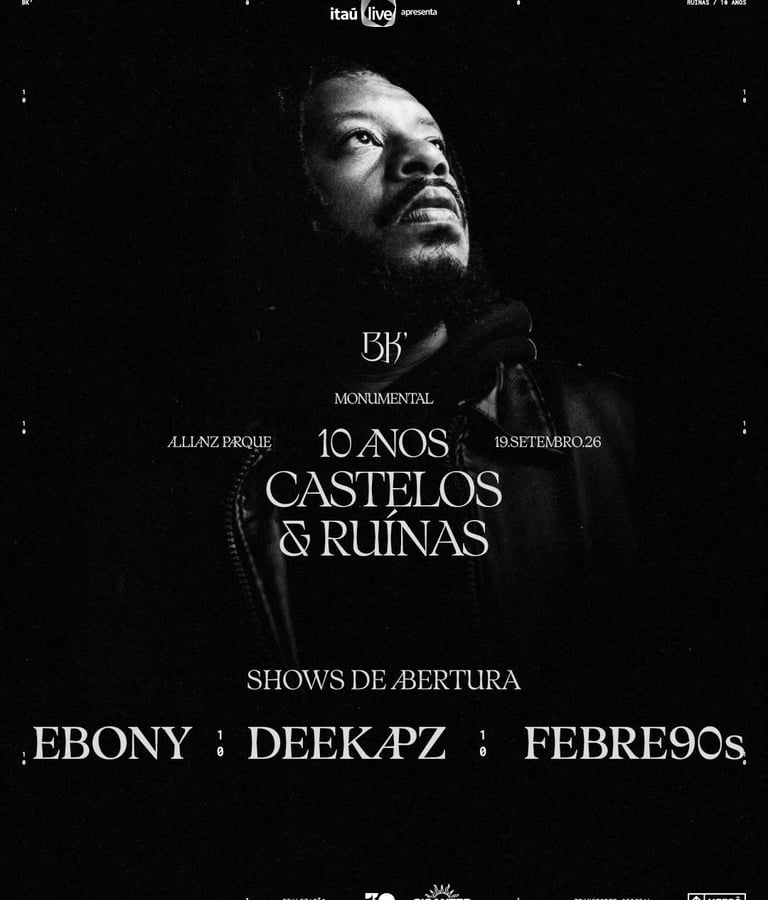 BK anunciando show de Castelos & Ruínas no estádio do Palmeir