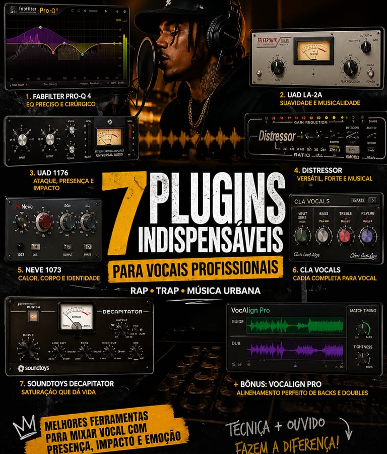 7 plugins para rap e trap indispensaveis