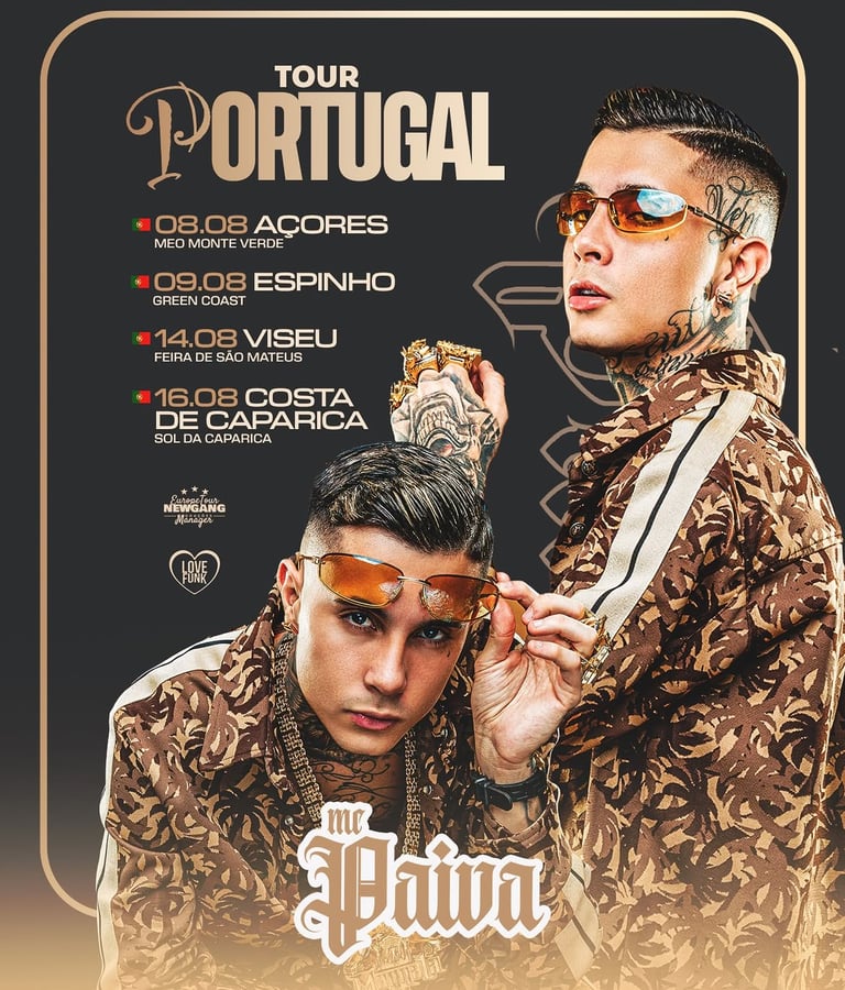 MC Paiva anuncia nova tour por Portugal em agosto de 2026