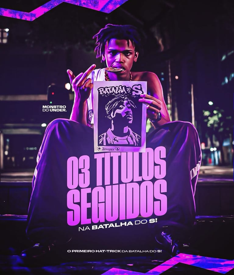 MC Glaubin vencendo batalha de rima em São Paulo