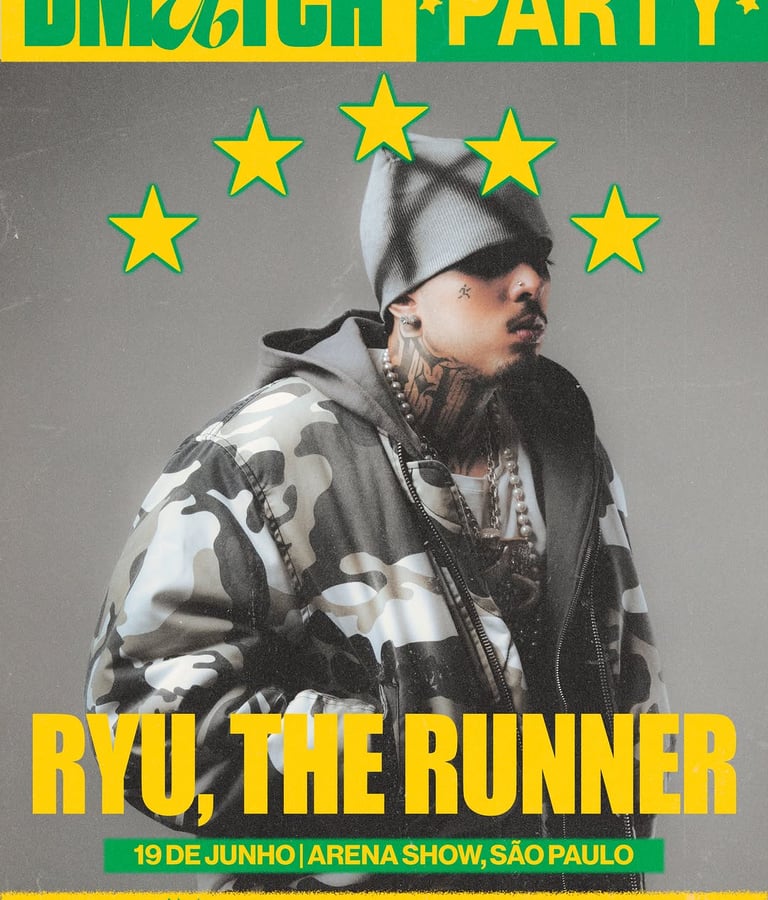 Ryu The Runner anunciado como atração principal da D-Match Party em São Paulo