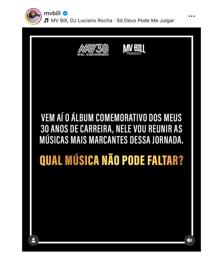 mv bill 30 anos 