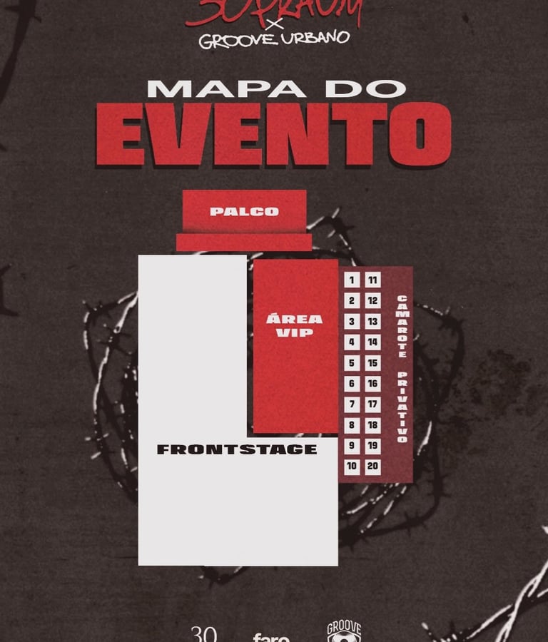 mapa do evento