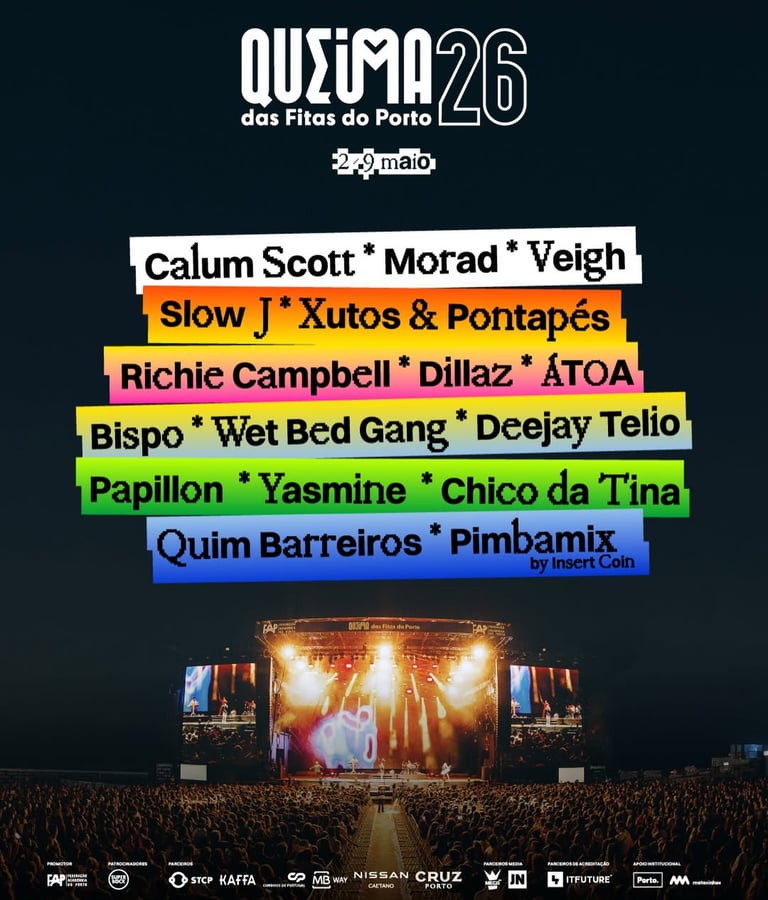 evento Queima das Fitas Porto com estudantes e shows