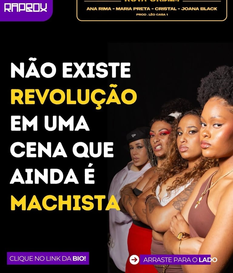 Integrantes da cypher Nova Ordem no retorno da RapBox