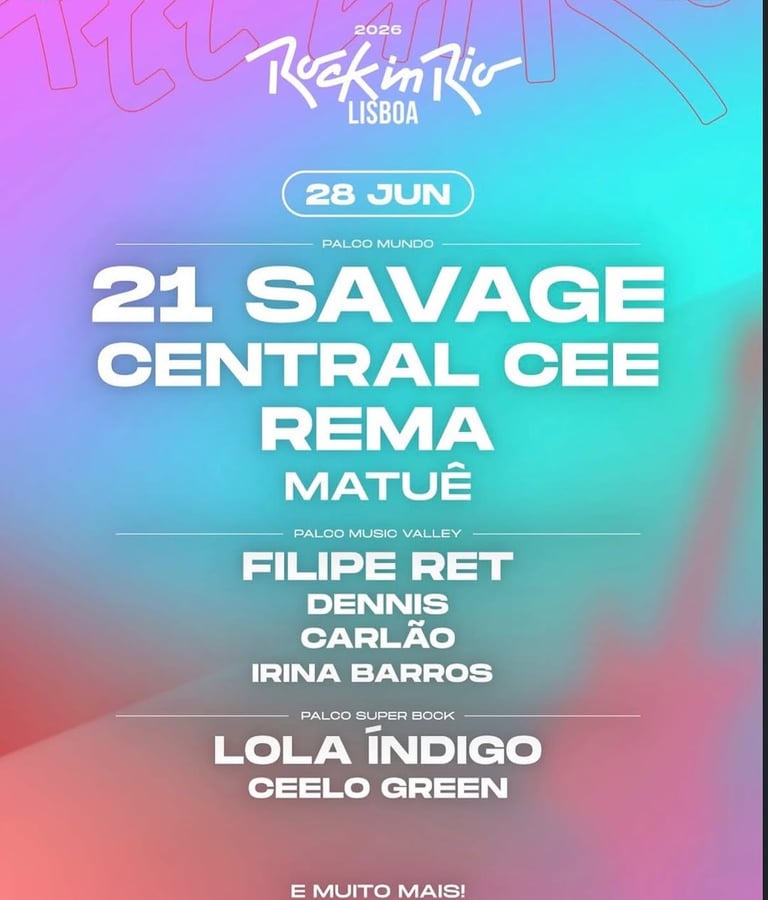 Rock in Rio Lisboa aposta forte no rap e na música urbana