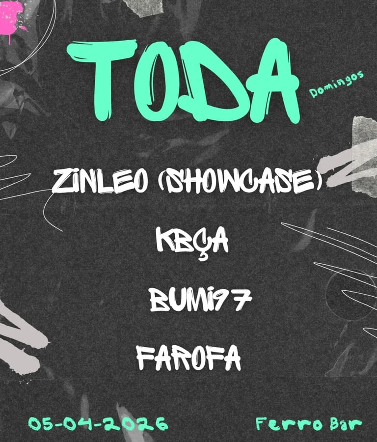 festa TODA no Ferro Bar com DJs e show underground