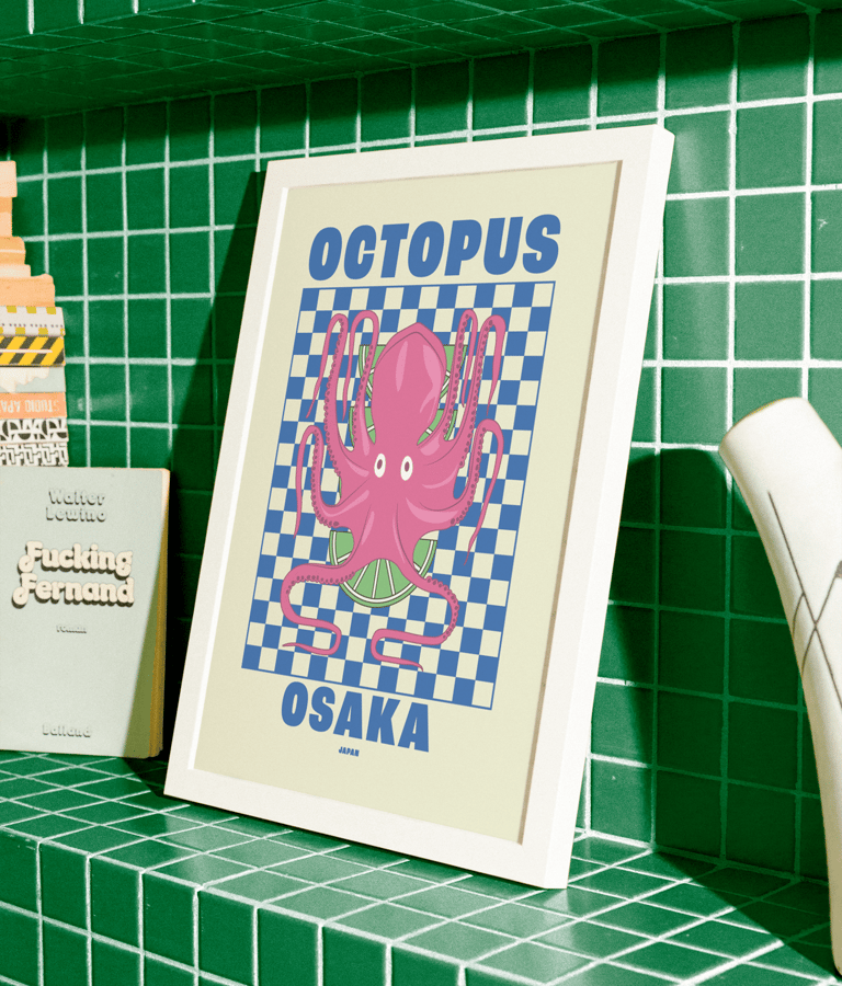 Poster Octopus Mockup