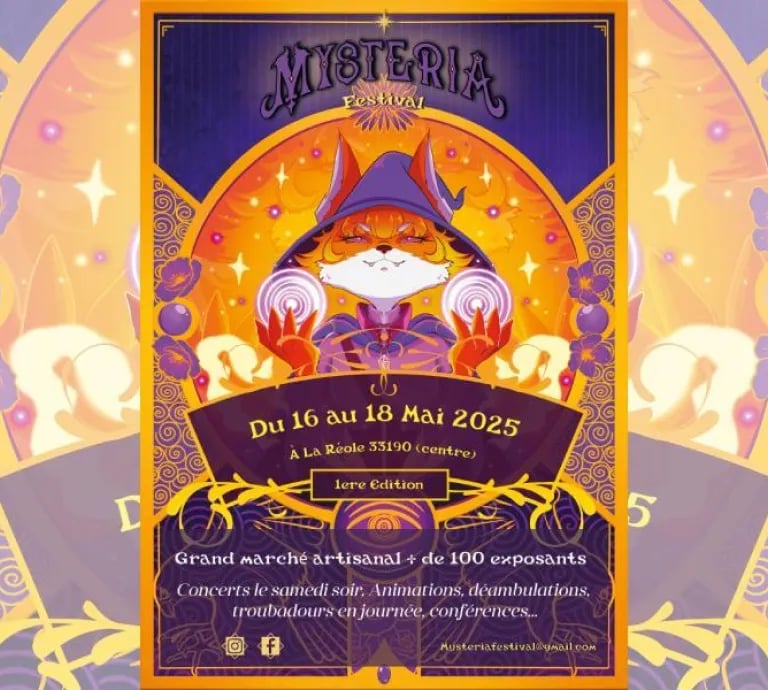 Mysteria Festival La Réole du 16 au 18 mai 2025